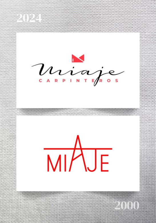 Visiby carpinteria miaje diseno logo design branding old logo