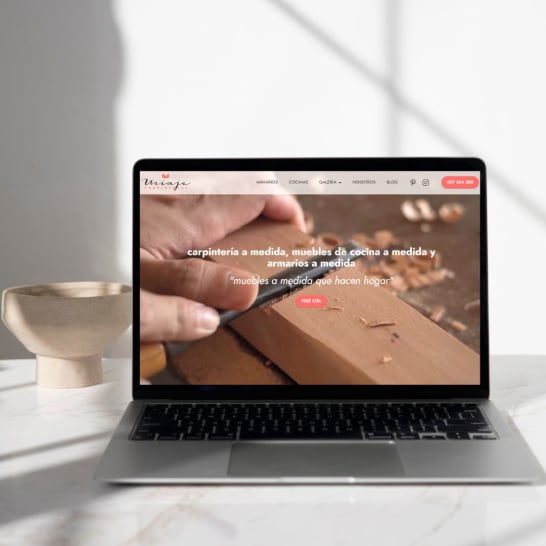 Visiby carpinteria miaje diseno web design seo visibilidad online mockup