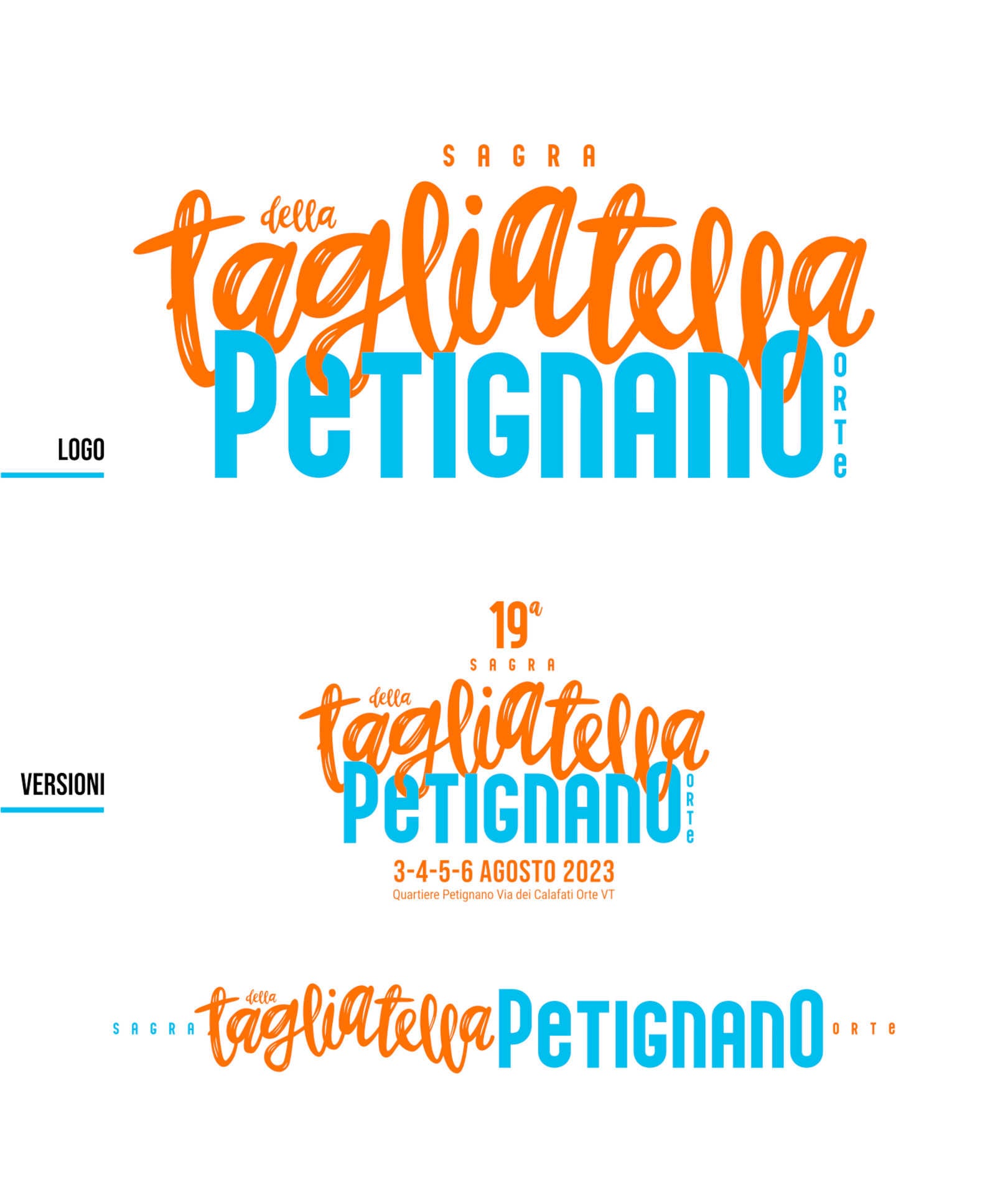 VISIBY Sagra della tagliatella 2023 Borgo San Lorenzo Petignano LOGO design