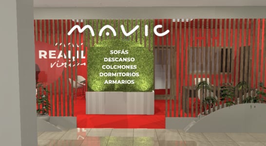 visiby marketing diseno interiorismo render zona atencion al cliente mavic vimianzo galicia