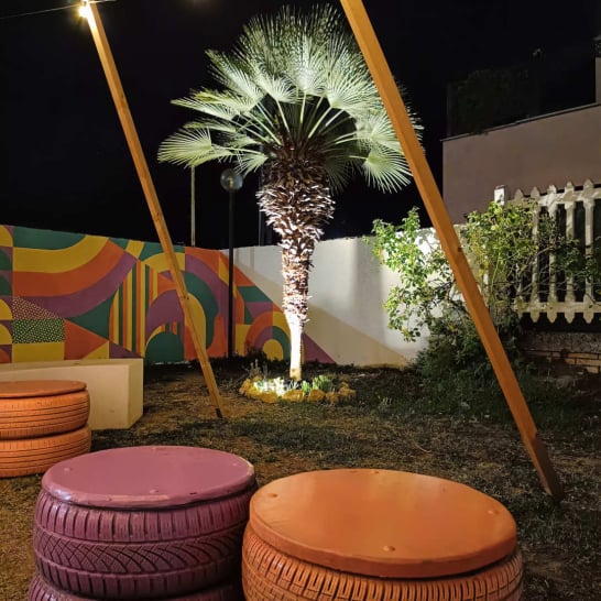 visiby marketing etico interiorismo decoracion Francy Arena bar Orte iluminacion ambiental terraza bar